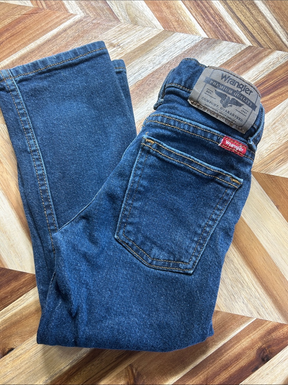 Wrangler Kids Dark Blue Denim Jeans